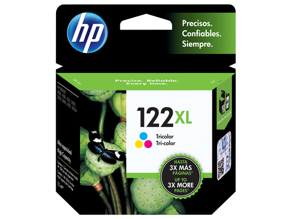 HP 122XL High Yield Tri-Colour Original Ink
